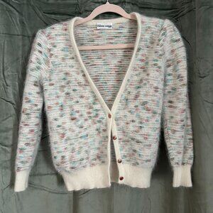 Vintage Pierre Cardin Angora button up, cropped cardigan ONE OF A KIND